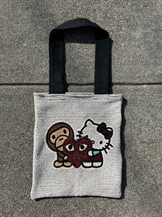 Hello Kitty x CDG x Bape Tote Bag