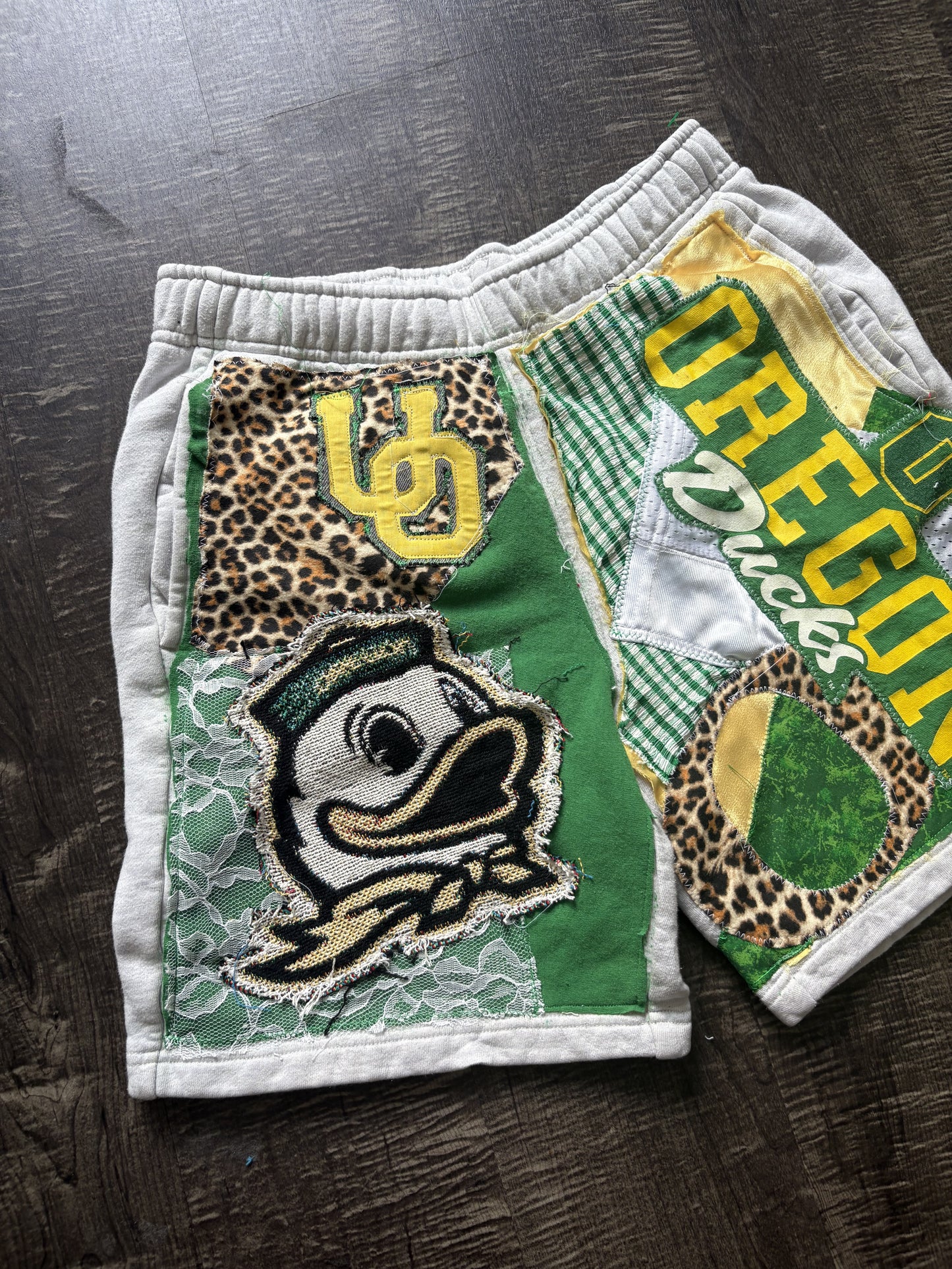 Oregon Ducks Patchwork Shorts