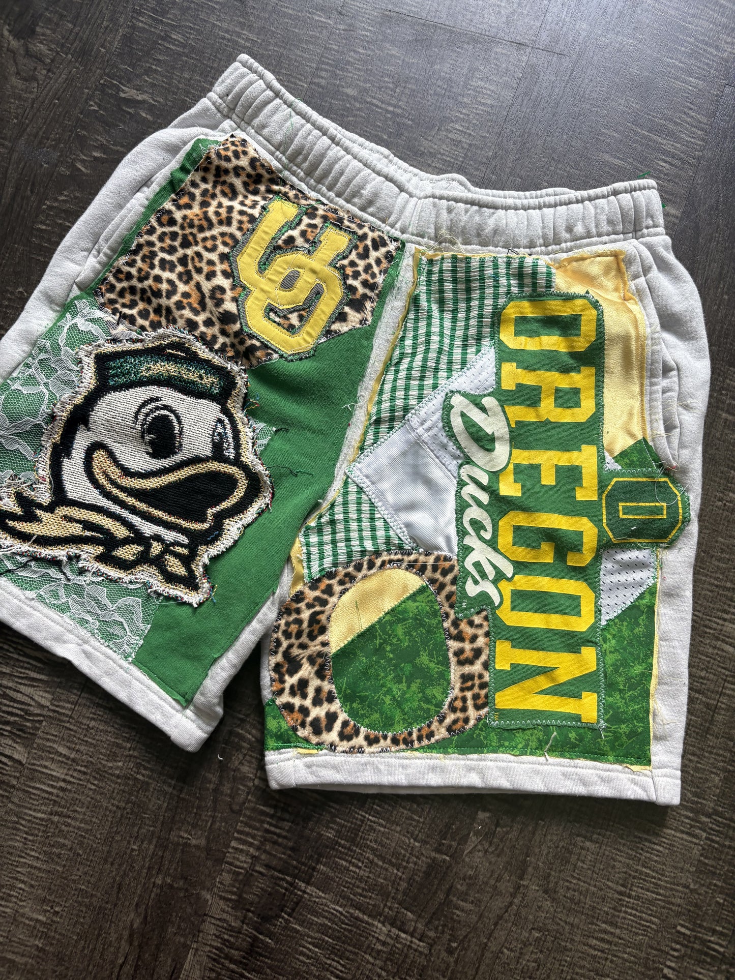 Oregon Ducks Patchwork Shorts