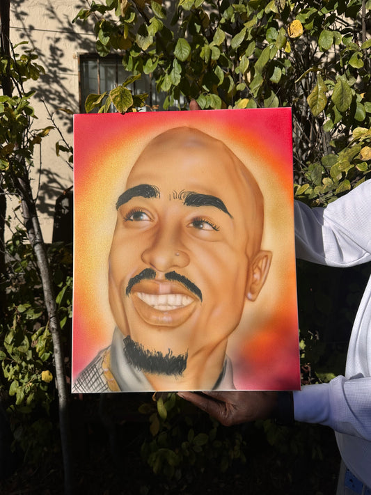 Tupac Airbrush Portrait