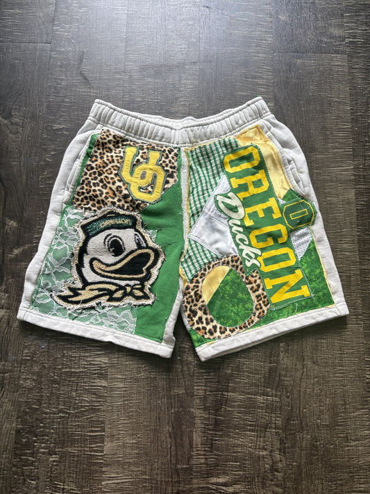 Oregon Ducks Patchwork Shorts
