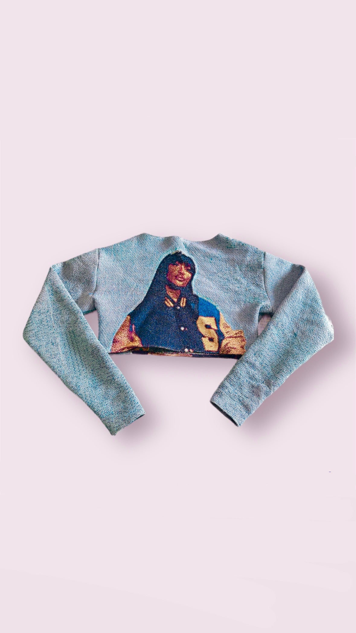 SZA Cropped Tapestry Sweatshirt